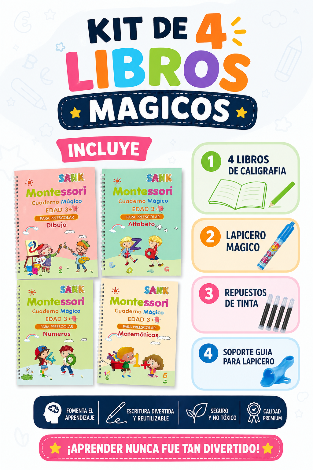 KIT Caligrafía para Niños Montessori |